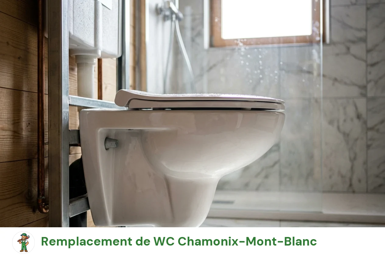 Remplacement de WC à Chamonix-Mont-Blanc
