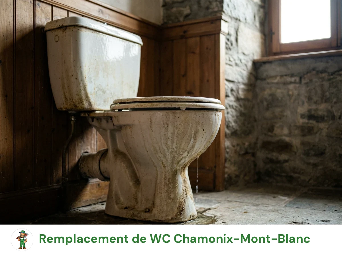 Remplacement de WC à Chamonix-Mont-Blanc