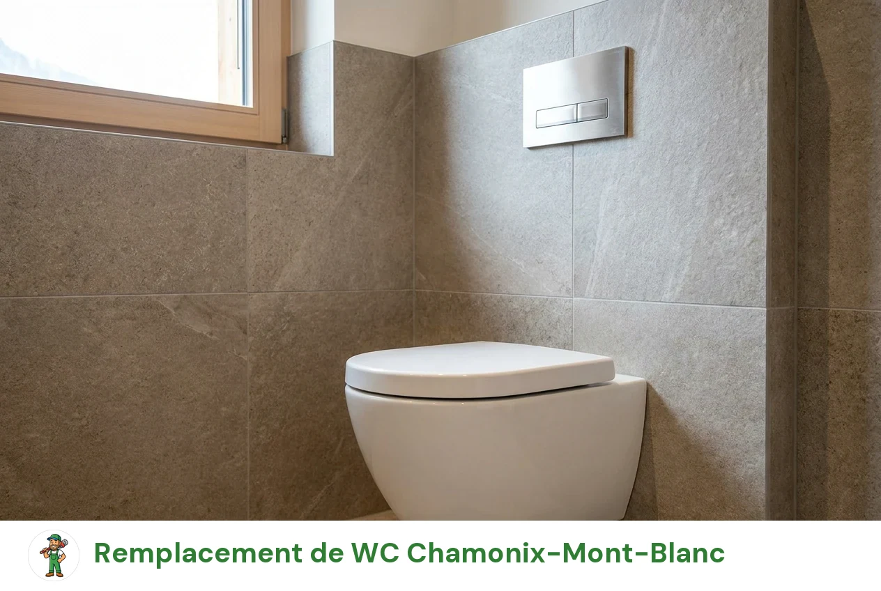 Remplacement de WC à Chamonix-Mont-Blanc