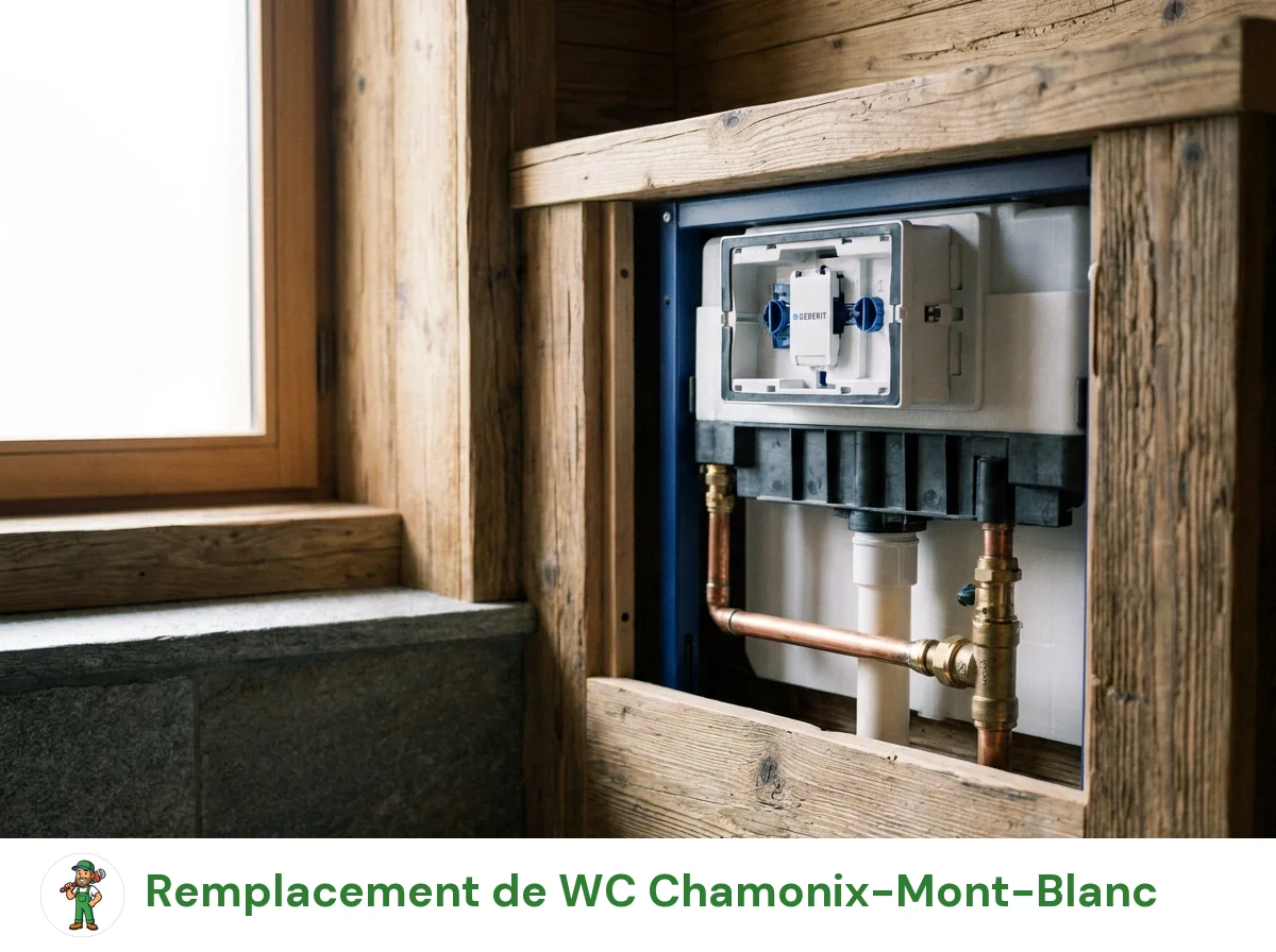 Remplacement de WC à Chamonix-Mont-Blanc